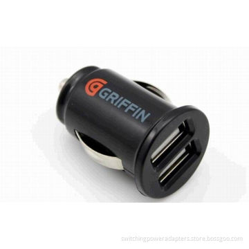 Dc Usb Apple Lightning Car Charger 2.1a For Ipad 2 / Iphone / Ipod